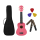 MusicMate Ukulele zestaw U-03 PinkTunes Różowy - 1588262 - zdjęcie